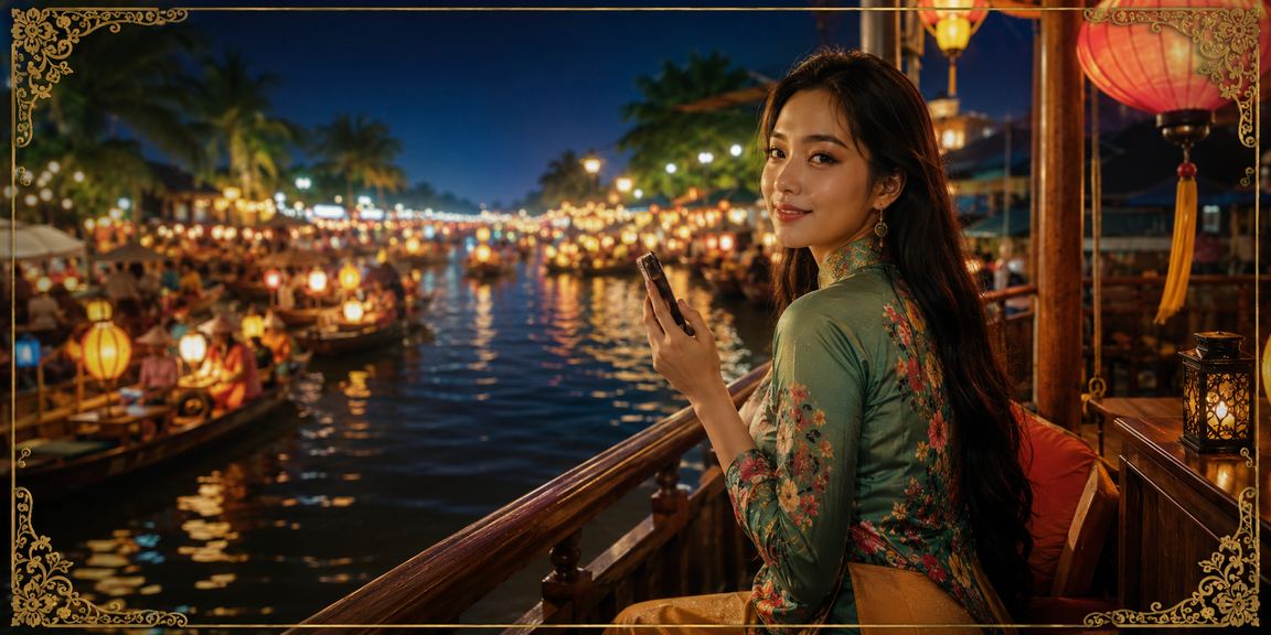 Không khí lễ hội vùng Mekong kết hợp với trải nghiệm cá cược trực tuyến trên di động