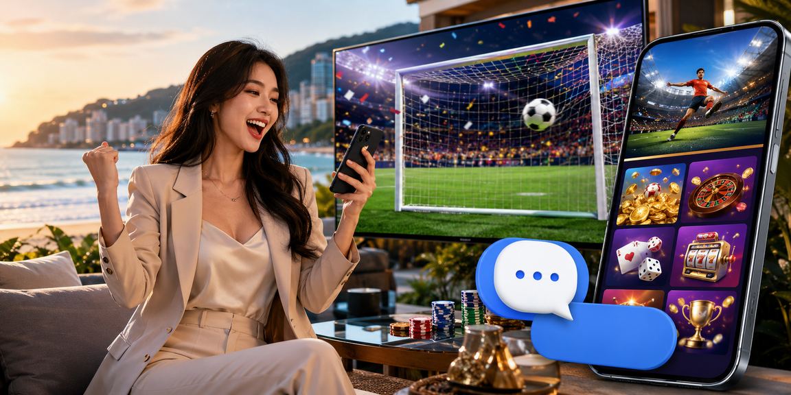 Người dùng tại bãi biển Vũng Tàu trải nghiệm casino di động an toàn và tiện lợi